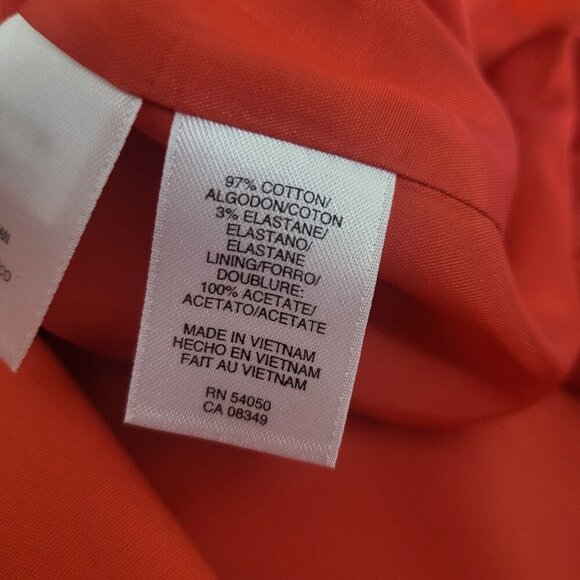 Anne Klein Carnelian Orange Single-Button Blazer — Size 14 NWT - Picture 8 of 11